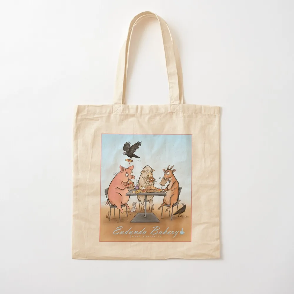 الحيوانات الذين يرتديون الغداء في المخابز، حقيبة حمل، حقائب تسوق رجالية قابلة لإعادة الاستخدام، حقيبة الشاطئ للمتسوقين