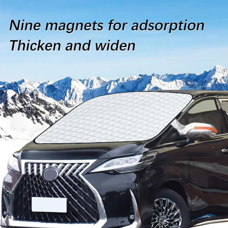 

Magnetic Car Windshield Snow Cover Winter Ice-Frost Guard Sun Shade Protector For Lexus LM 2020-2023 Exterior Accessories