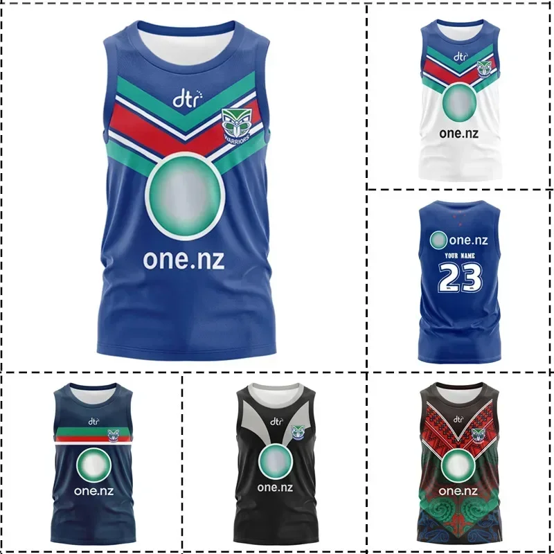 Customization 2023 New Zealand Warriors Home / Away / Training Singlet  - Mens Size: S-5XL （Print Custom Name Number）