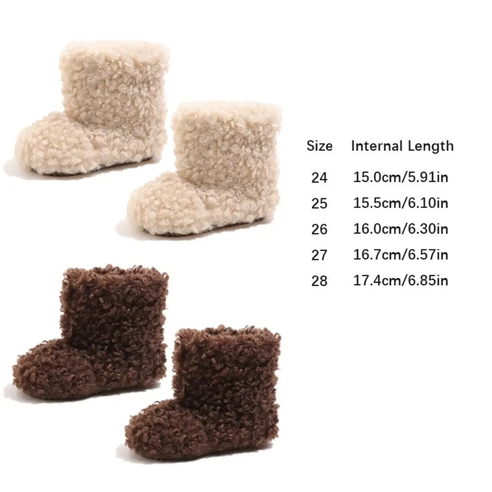 جديد المضادة للانزلاق الأطفال الثلوج التمهيد معزول سميكة الدافئة الأحذية القطنية الشتاء التمهيد القصير المناسبات غير رسمية