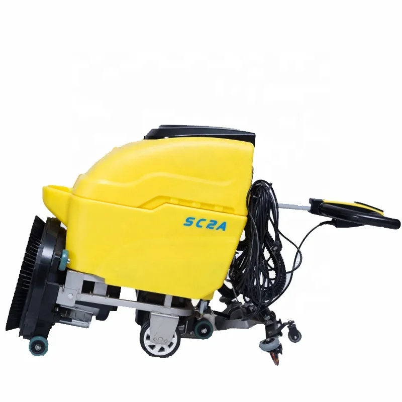 

Elerein 2024 SC2A popular 18 inch brush sweeper convenience flexible cable type new design small compact floor scrubber machine