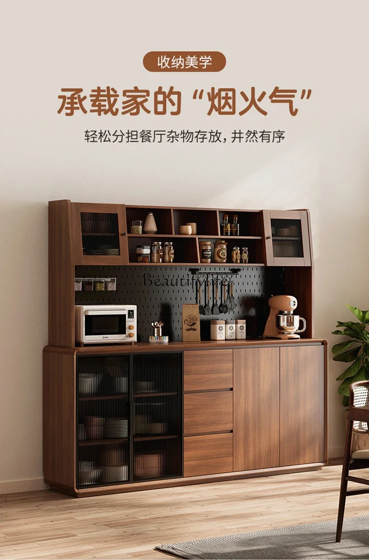 

yj7 Kitchen side cabinet integrated high cabinet against the wall modern simple ultra-thin storage storage