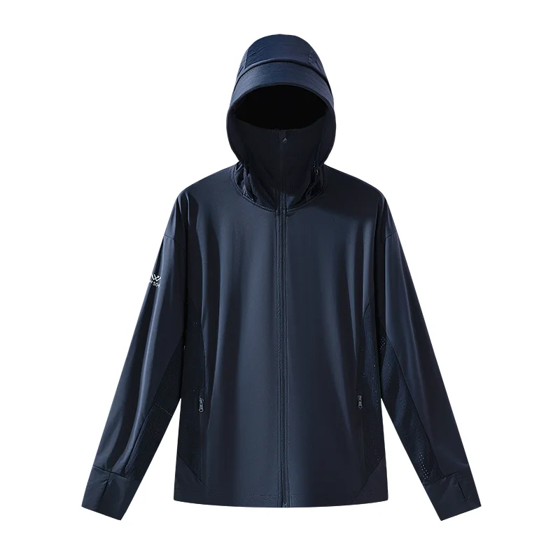 LNGXO Unisex Sommer Anti-UV-Jacken Outdoor Schnelltrocknend Sonnenschutz Windjacke Herren Damen Wandern Camping Klettern Mantel 5