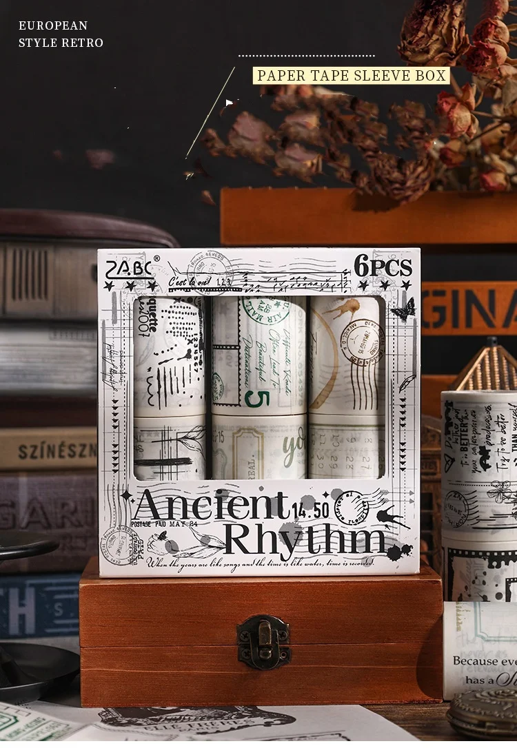 Винтажный английский журнал, рулон ленты васи-маленькие наклейки для скрапбукинга «сделай сам» для художественного украшения