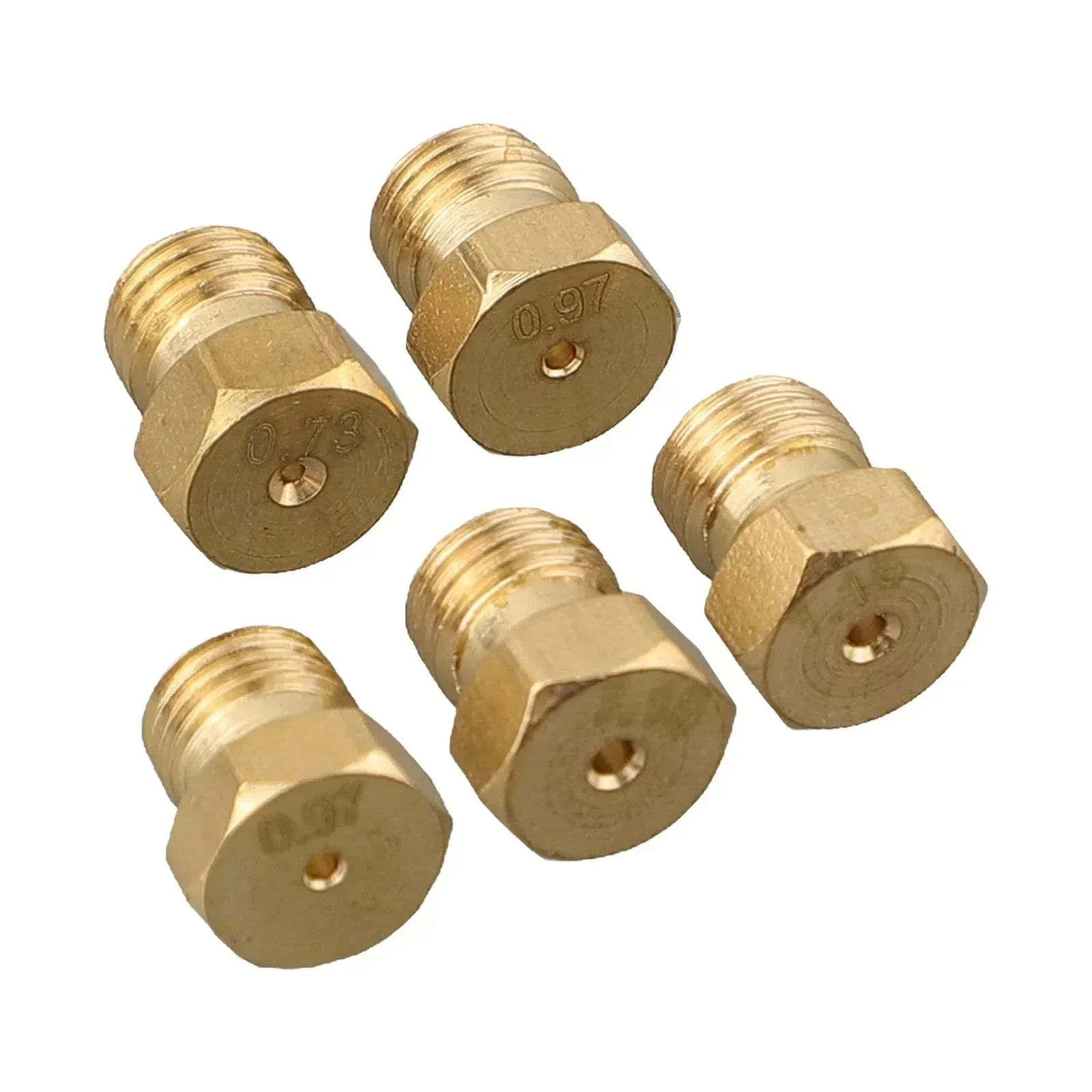 5PCS Burner Gas Natural Gas Hob LPG Conversion Kit Jets Brass Nozzles Propane Injectors Set For Gas Stove Kitchen Supply