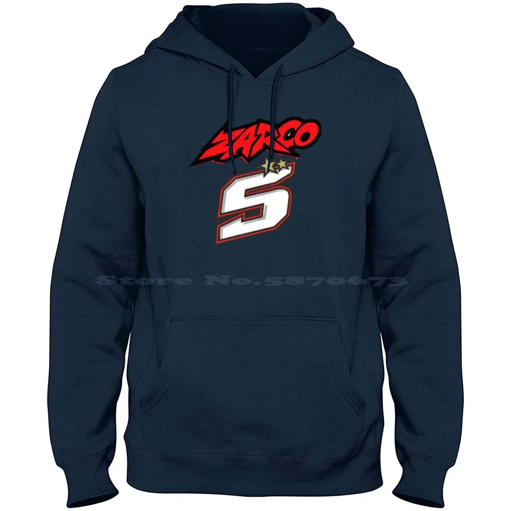 Johann Zarco 100% Cotton Hoodie T Shirt Motorbike Motorcycle Racer Helmet Pecco Jack Miller Italy Rider Morbidelli Quartararo