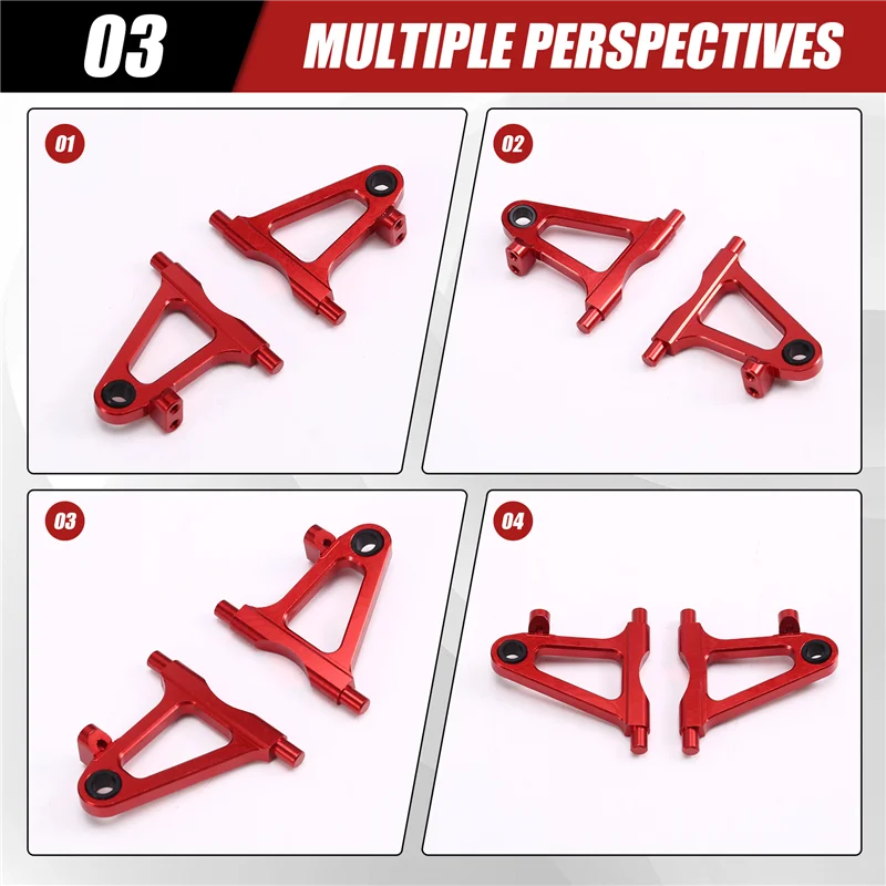 A45F-RC Auto Upgrade Front Down Swing Arm Kit Voor 1/10 Tamiya TT02 TT-02 RC Auto Upgrade Accessoires