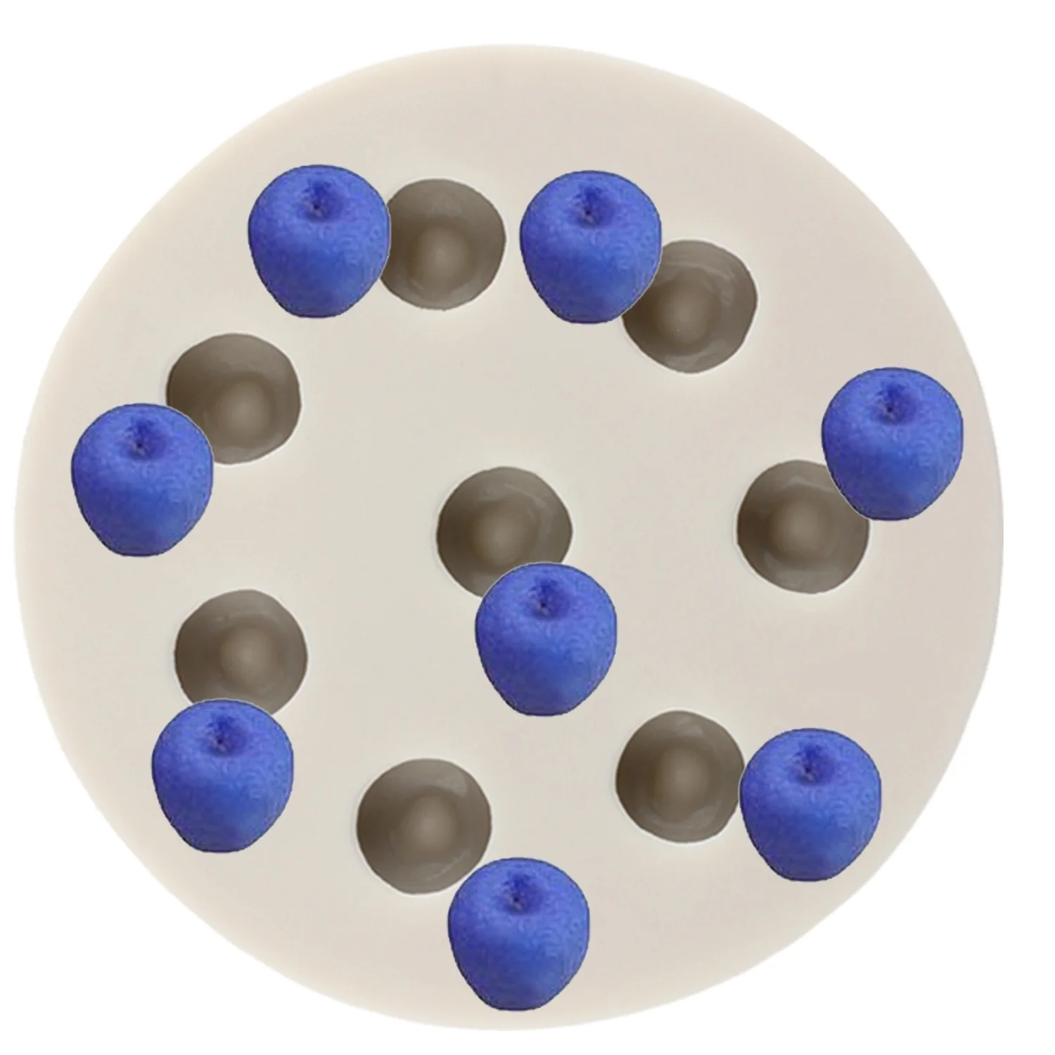 3D Blueberry Raspberry Silicone Molds Cupcake Topper Fondant Cake Decorating Tools Candy Polymer Clay Chocolate Gumpaste Moulds