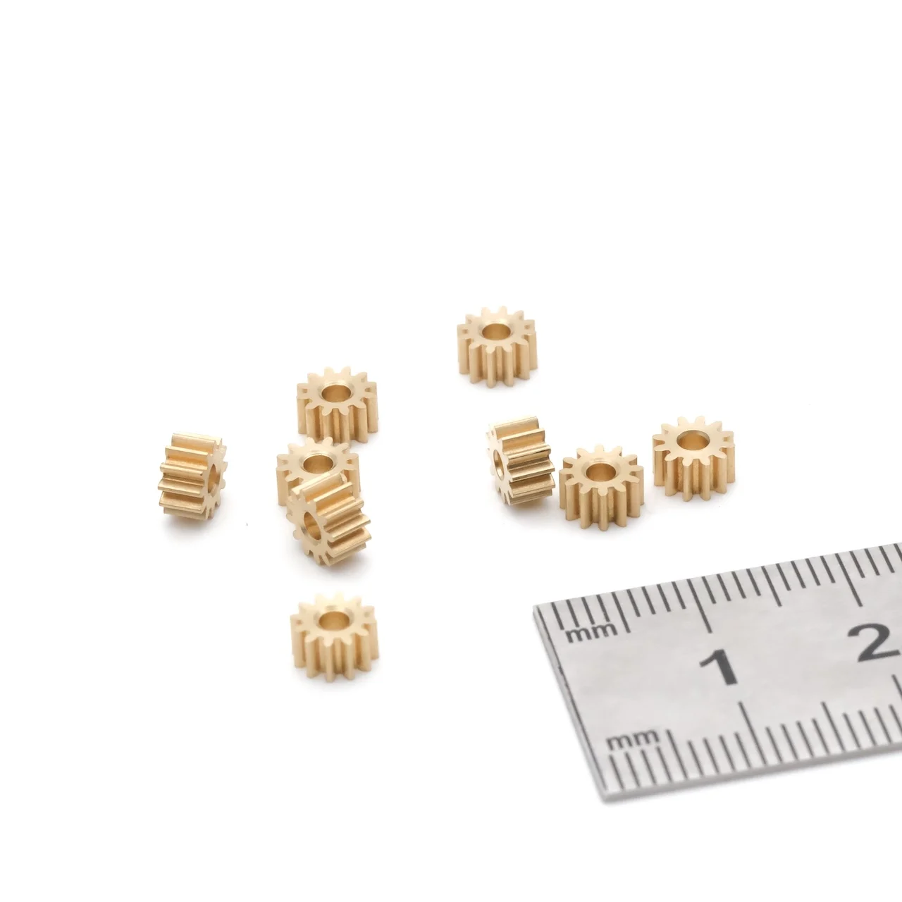 0.4M 8/9/10/12 Teeth Metal Brass Spur Gear DIY Micro Model Parts