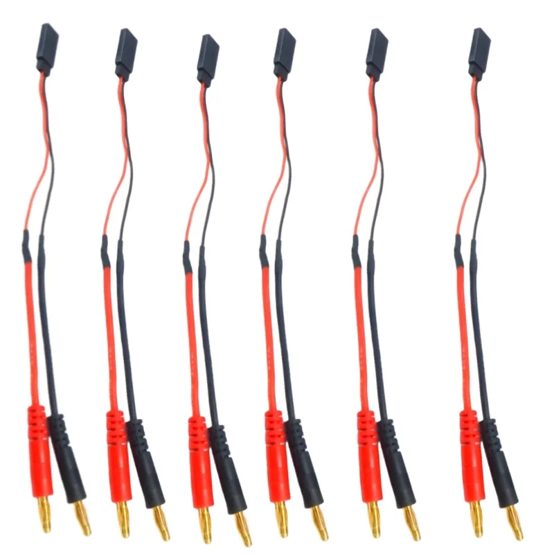 

cable 4.0mm male banana plug connector charging lead to DuPont head RC 6PCS