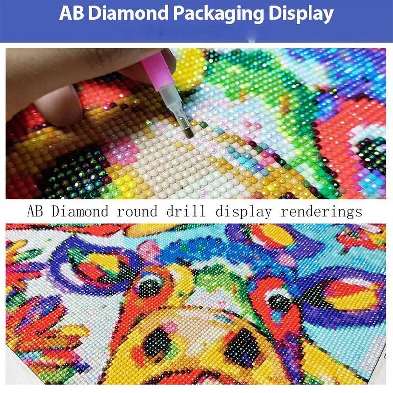 AB diamond cross stitch cartoon pattern 5D DIY diamond embroidery rhinestone painting diamond painting