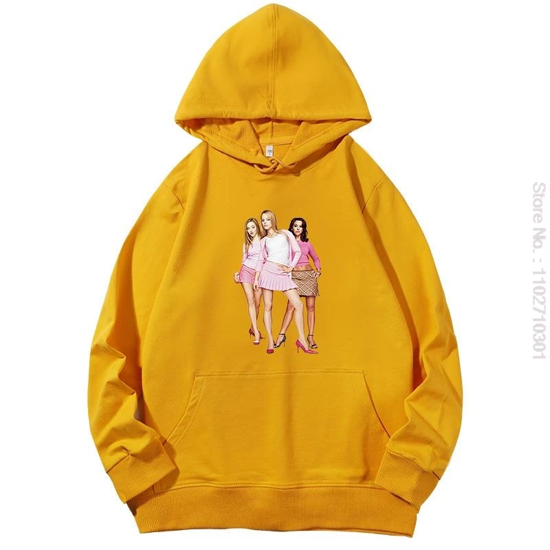 Mean Girls Original Plastiques Sous License Junior Graphic Hooded Sweatshirts เสื้อกันหนาวแฟชั่นผู้หญิง Hoodie เสื้อผ้าผู้หญิง