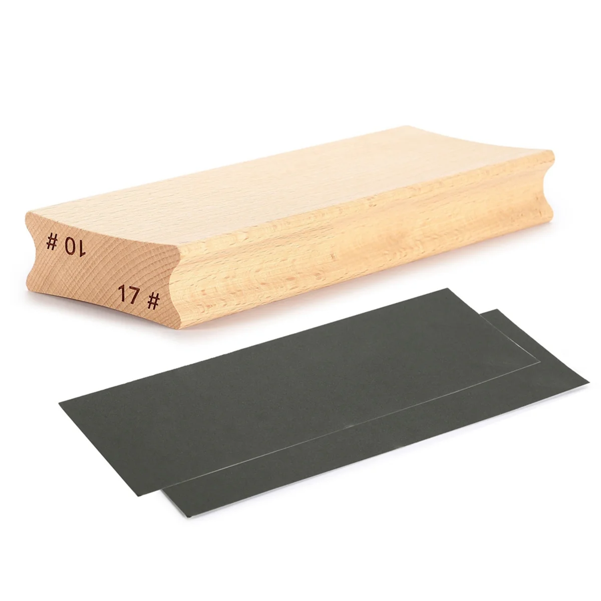 

BAAU 10 &17 Dual-Purpose Guitar Fretboard Radius Sanding Block, Fret Fretboard Leveling Sanding Block + Sanding Paper