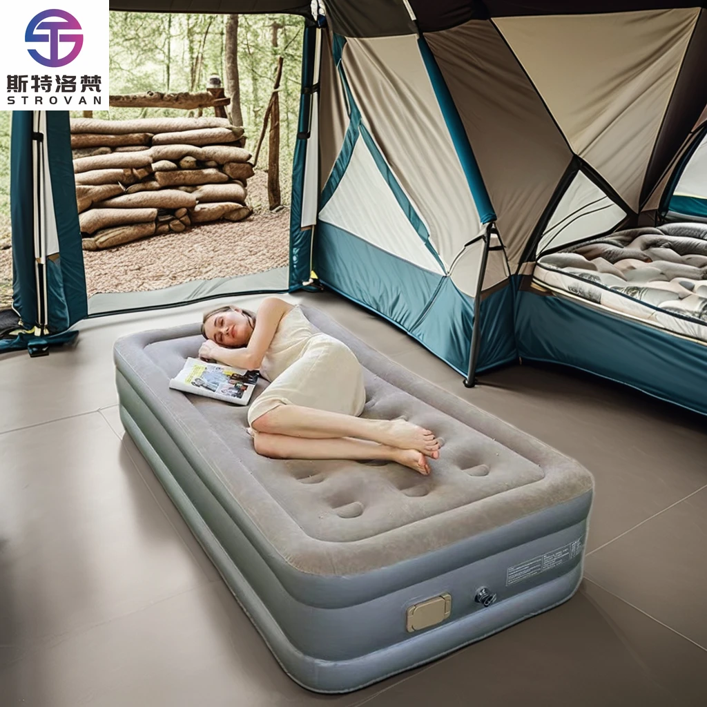 

STLF WJW Automatic Self-Inflating Air Bed with Built-in Pump Home Furniture Inflatable Mattress Convenient for Outdoor Activitie
