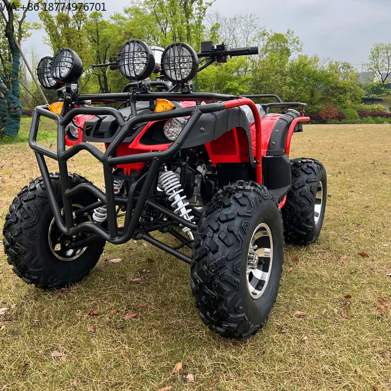 200CC 4-Stroke Automatic 4WD Quad Bike ATV Chain Drive CE Certified Utility for Youth Adults Kids Electric Gas 75km/h