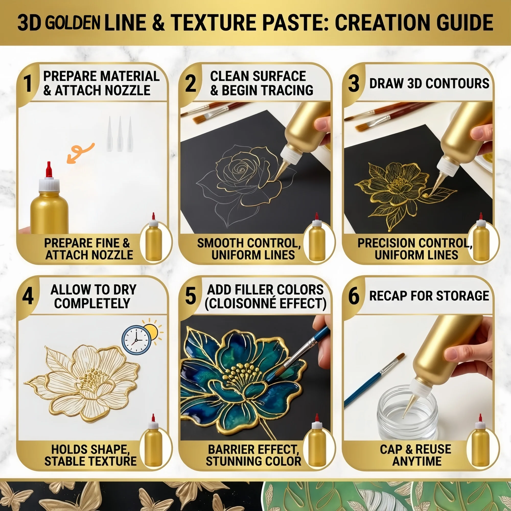 3D-textuurpasta, kant-en-klaar - Art Craft Using Paper recensie en prijs
