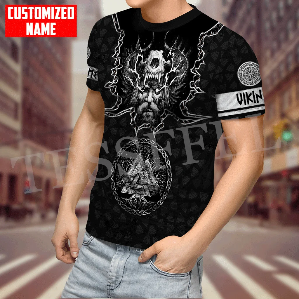 

NewFashion Wolf Fenrir Odin Nordic Warrior Mythology Harajuku 3DPrint Summer Unisex Streetwear Short Sleeves Casual T-Shirts X5