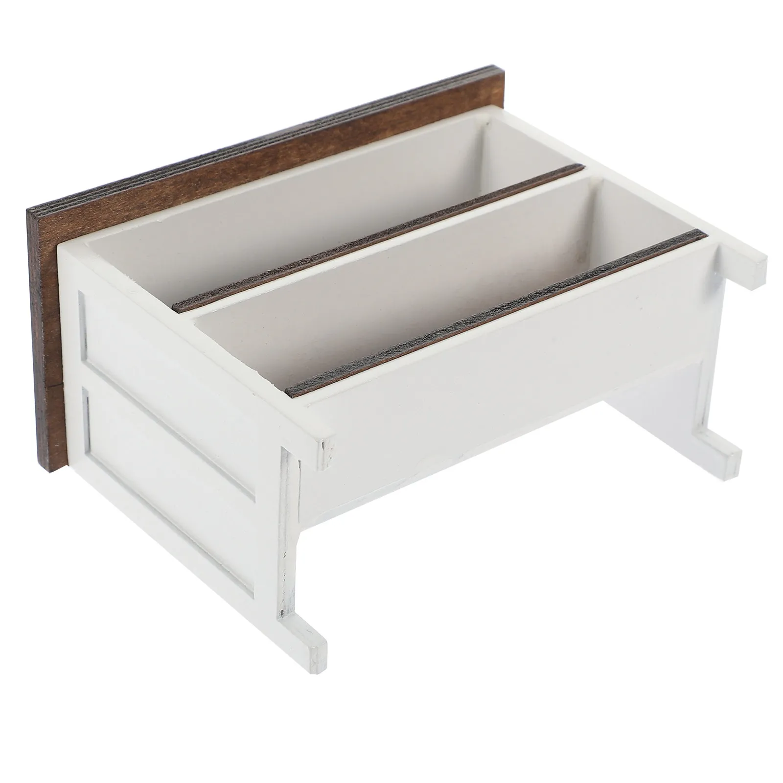 

1:12 Scale Dollhouse Miniature Wooden Computer Desk Natural Wood Mini House Furniture Decorative Small Table Miniature Furniture