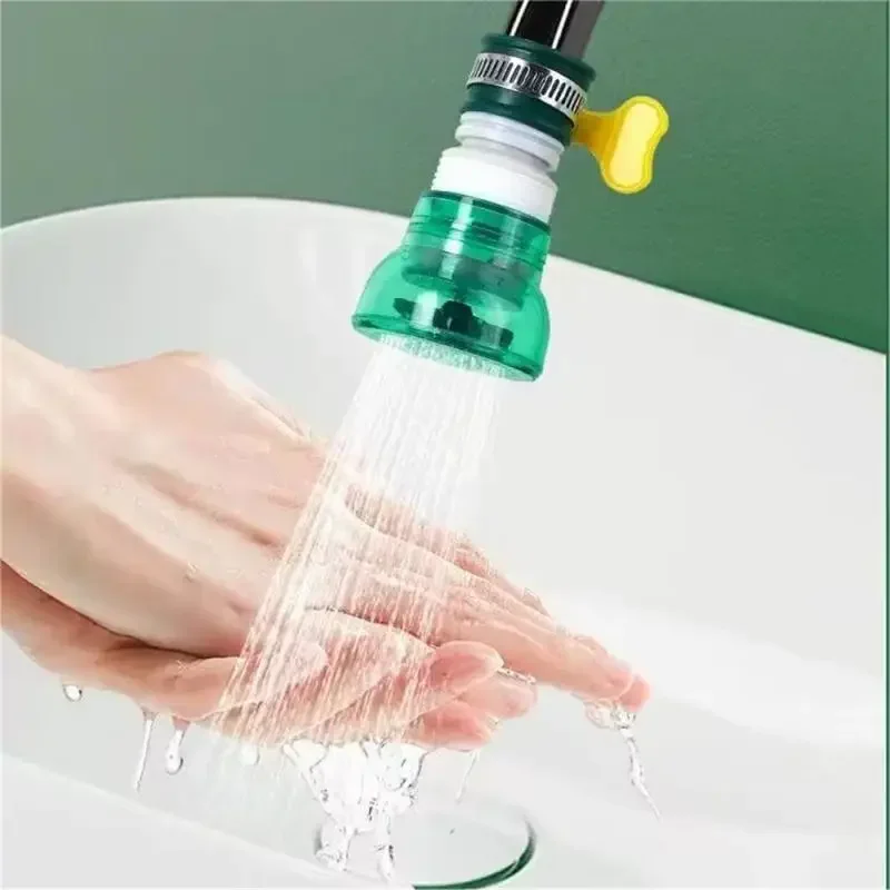 1PCS Green Faucet Splash Proof Extender Universal Joint Nozzle Extension Booster Portable Universal Faucet Filter For Kitchen