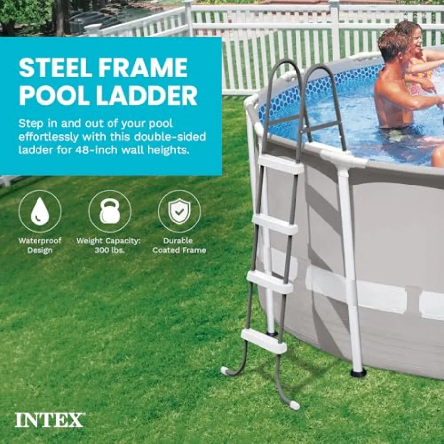 Steel Frame Above Ground Swimming Pool Entry/Exit Ladder for 48