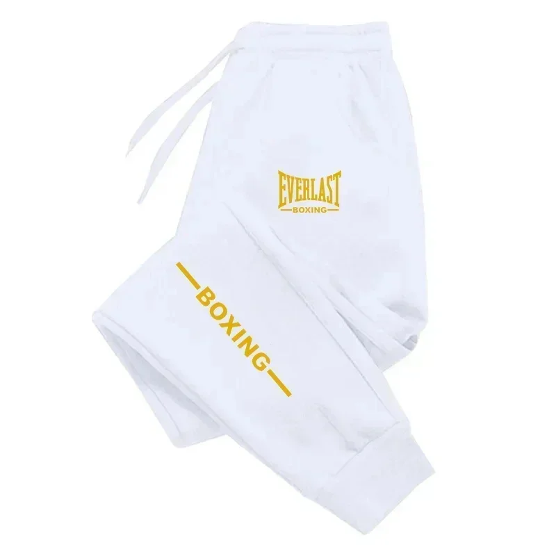 Herren Damen EVERLAST Bedruckte Fleece-Jogginghose Herbst Winter Outdoor Laufen Fitness Lässige Sport-Hose mit Kordelzug – Detail 10
