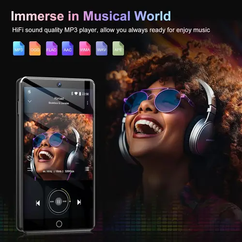 Imagen 2 del producto Reproductor de MP3 de 80 GB (16+64 GB) con Bluetooth 5.0 y WiFi, Spotify, sistema operativo Android 13, cámara y parlantes