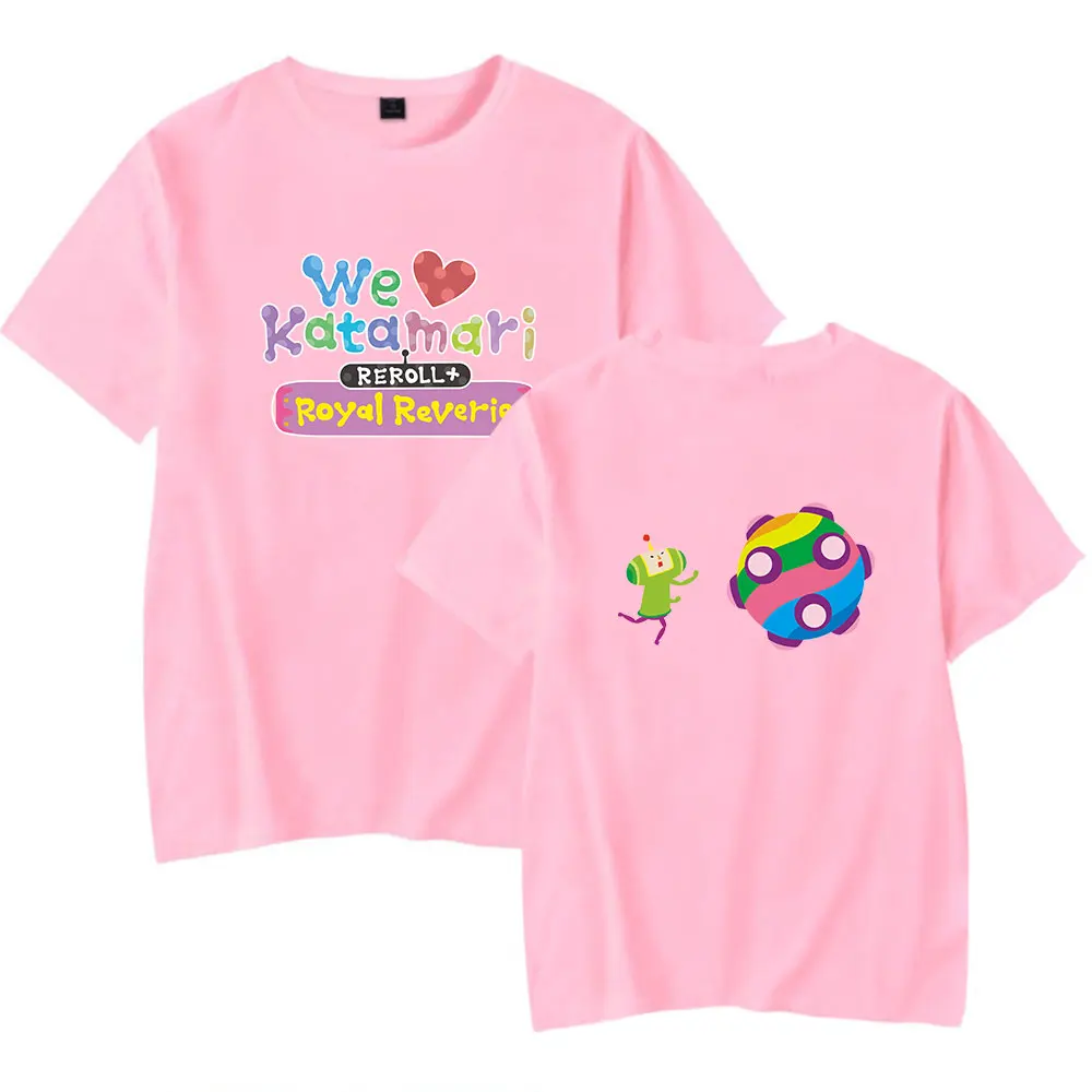 We Love Katamari Reroll Royal Reverie tshirt causal tshirt unsex  short Sleeve unisex game  tee mens clothes fresh tee shirt