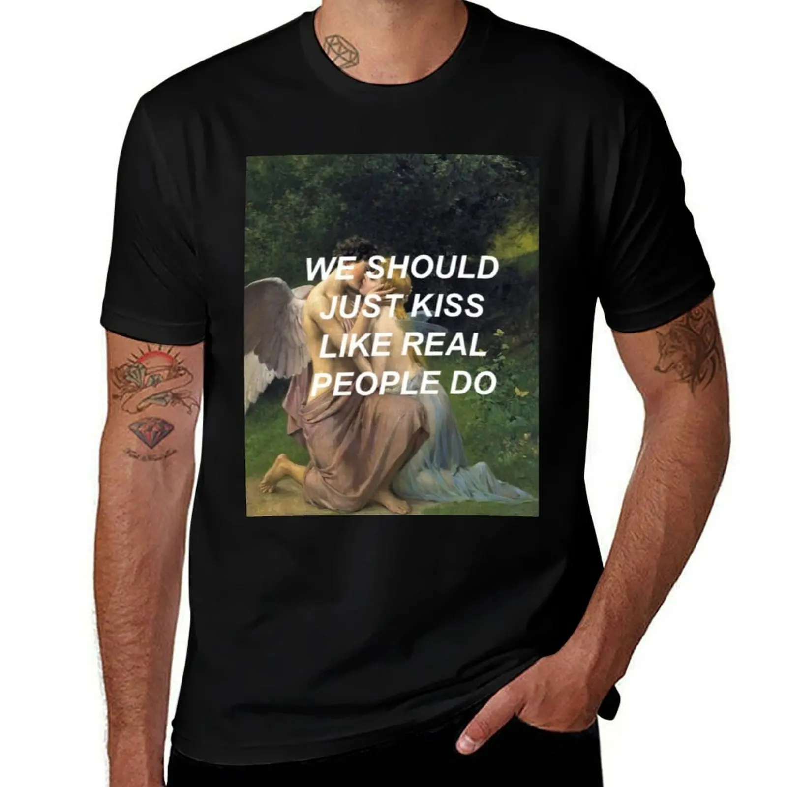 

(Hozier) People Do Like Real T-Shirt Work Comfort T-Shirt for Men