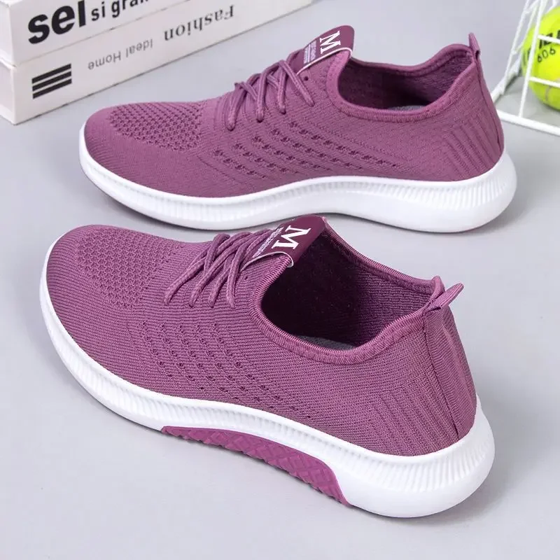 

2024 Women's Spring and Autumn Season New Women's Shoes Casual Versatile Mom's Shoes Comfortable Soft Sole Sports Shoes