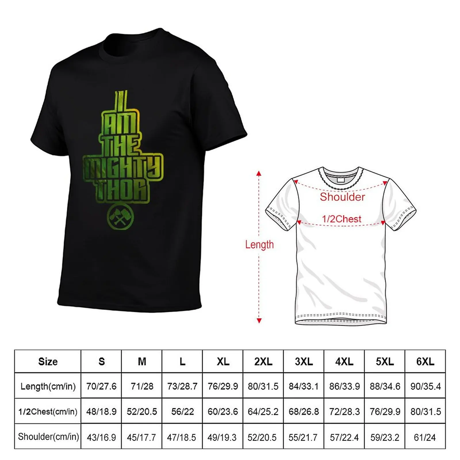 I AM THE MIGHTY THOR T-Shirt Casual Loose Fit Short Sleeve T-Shirt view 5