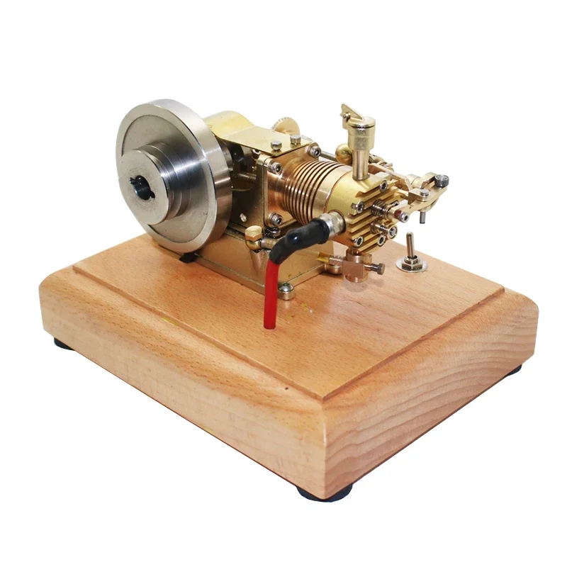 Modelo de motor de cuatro tiempos de latón, potencia de encendido de 4,5 V, motor de gasolina M20, experimento científico, material didáctico, modelo de motor, juguete para regalo