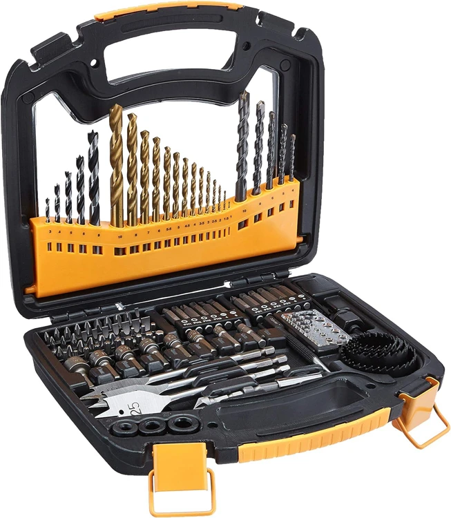 

Portable 100Pcs High Speed Step Drill Bit Set Durable Steel Drill Bit Set Most Popular Impact Drill Bit Set