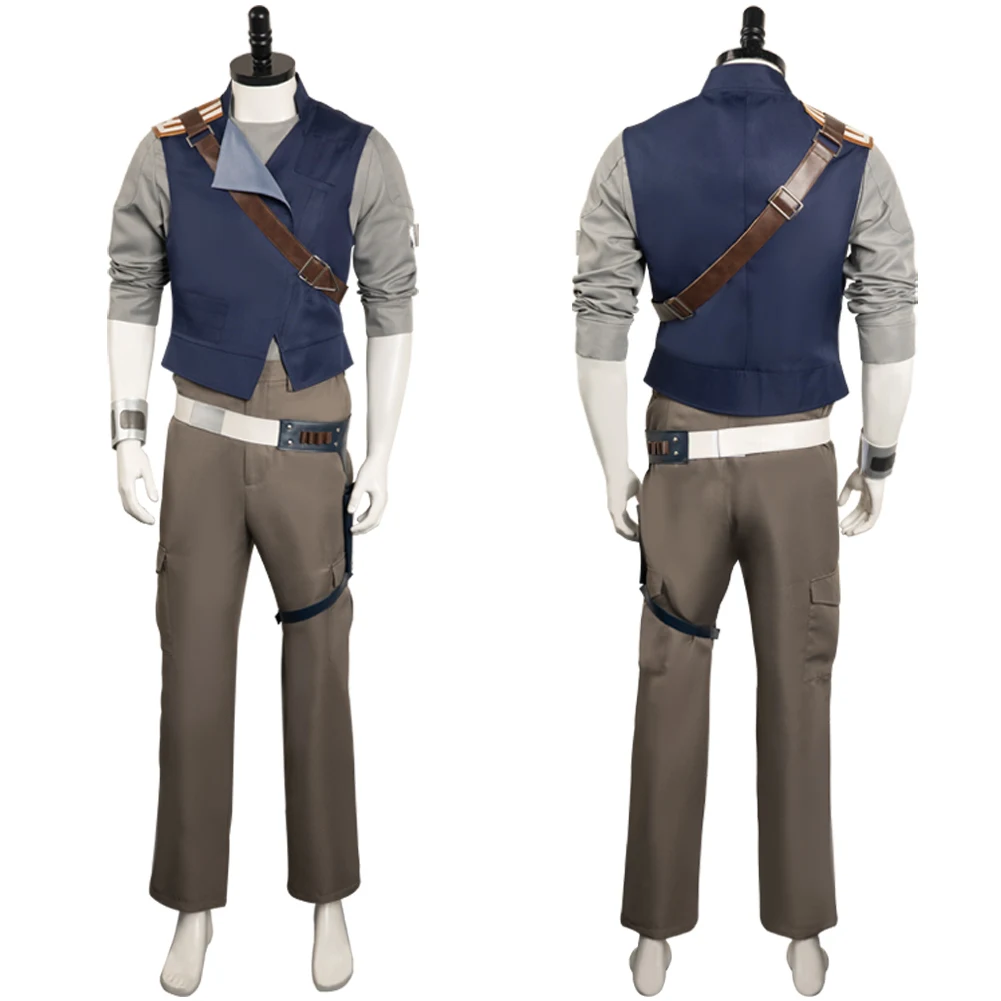 

Jedi Survivor Cal Kestis Cosplay Jacket Pants Full Set Fantasia Costume Adult Men Male Halloween Carnival Party Disguise Suit