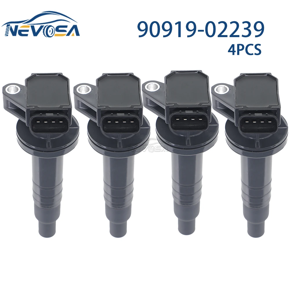 NEVOSA 4PCS UF247 for 2000-2008 Toyota Corolla Celica MR2 Spyder Matrix 1.8L Chevrolet Prizm 90919-02239 9091902262 94859441