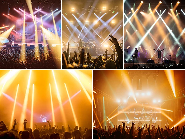 U'King 200W COB Par Light With Barn Doors DMX512 LED Focusing Face Light Stage Light Linear Zoom for DJ Concert Party Wedding