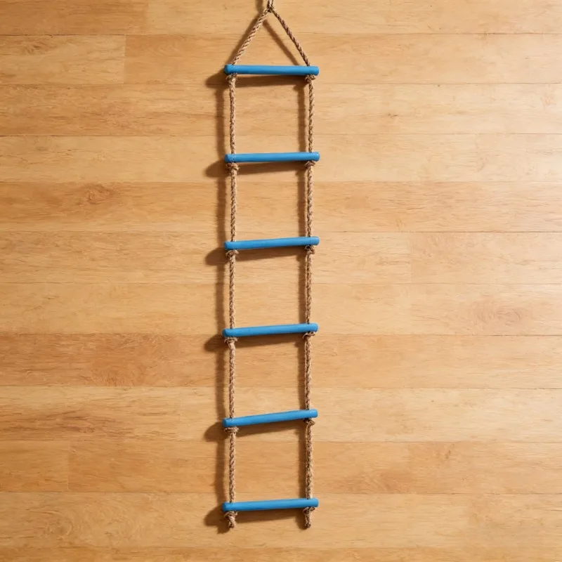 Échelle de corde en bois pour enfants, jouet de Fitness, multi-charpes, jeu d'escalade, activité d'entraînement en plein air, corde de sport sûre, balançoire rotative