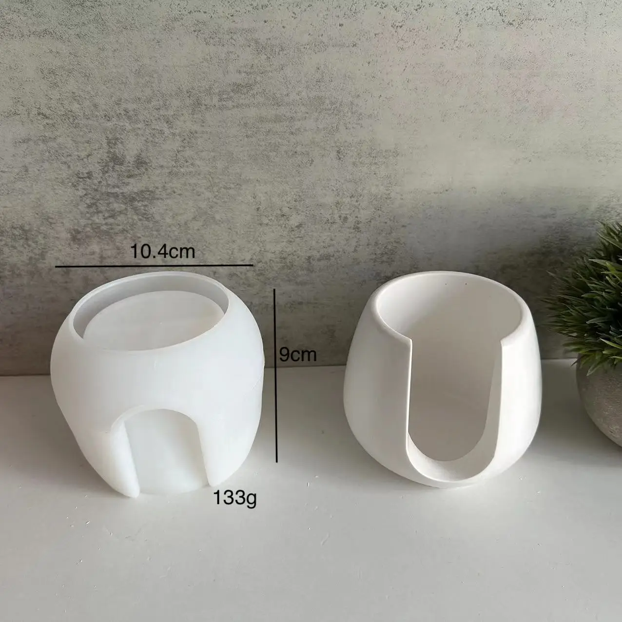 Cylindrical Incense Burner Candle Holder Silicone Mold For Gypsum Plaster DIY Candle Storage Container Decoration Molds Home