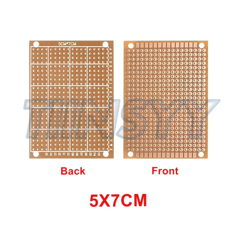 10pcs 5X7CM PCB Prototype Kit Protoboard Circuit Board Test Board 432-Hole Perfboard Universal Printed Circuit Test Board