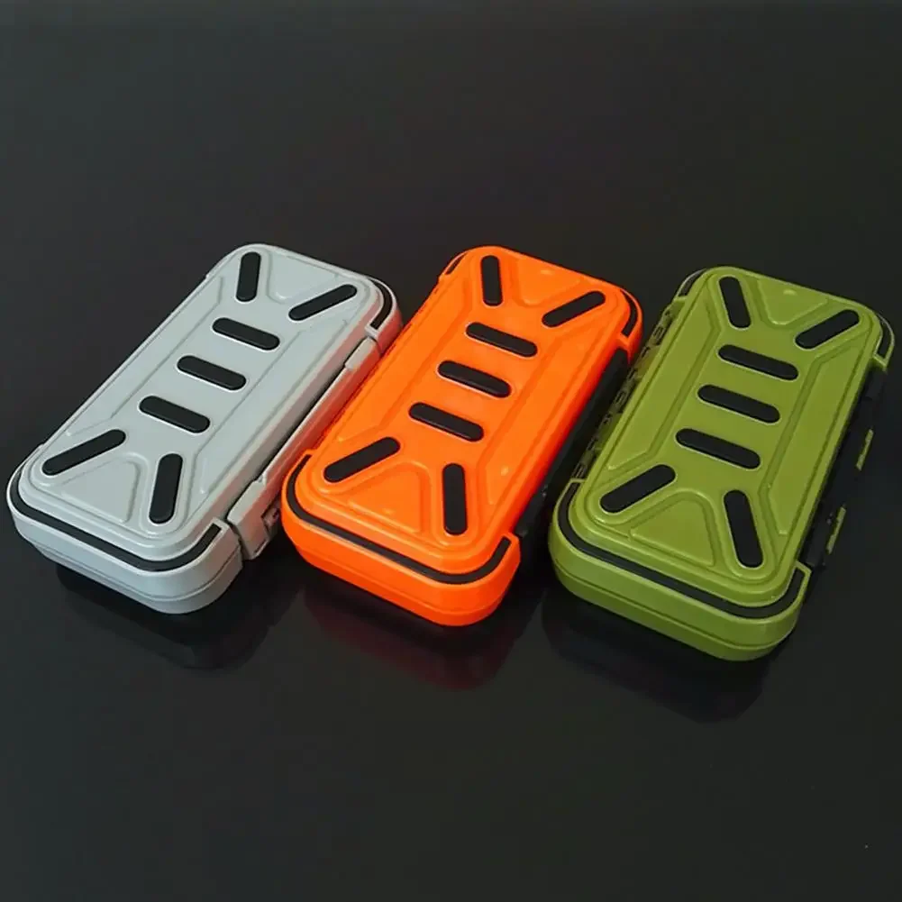 6 Compartments Lure  Box Portable Waterproof Double-Sided Fishing Bait Lure Spoon  Case Square Fishing Tackle Box