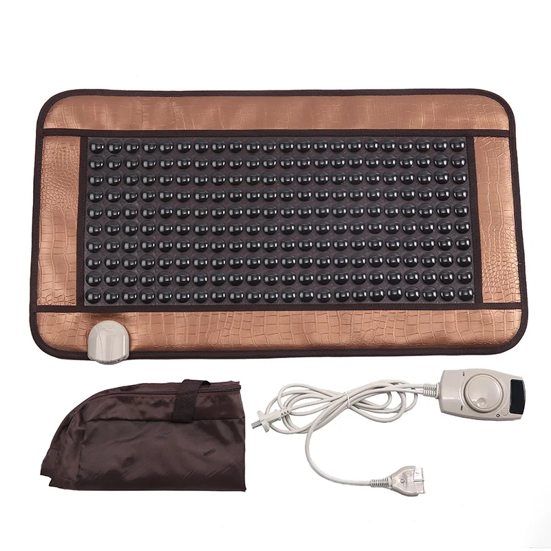 220V healthcare Korea germanium tourmaline massage mat jade mattress electric heating therapy pad cushion nuga best