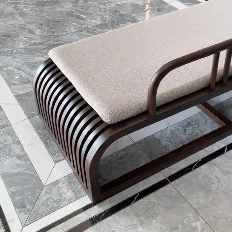 xx-Minimalist Bedroom Bench Luxury Nordic Pouf Salon Kitchen Bedroom Bench Camping Ergonomic Wood Tabourel Trendy Furniture* view 5