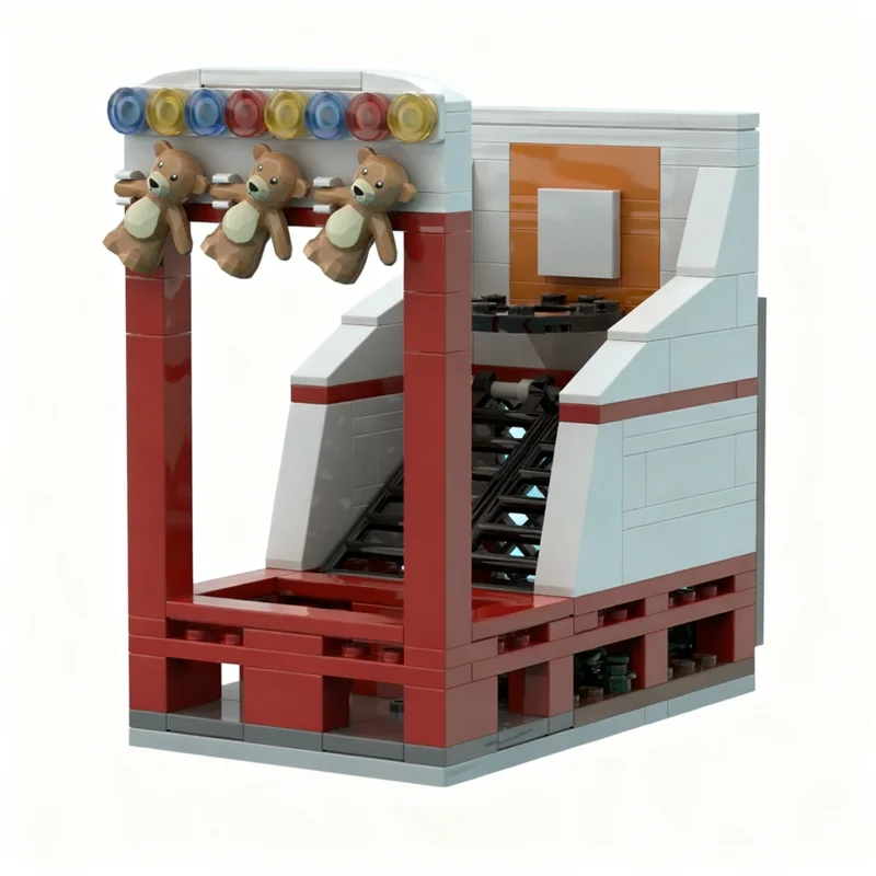 148 pièces MOC Basket-ball Parc d'attractions Jeu Créateur Modèle Briques de construction Jouets Construction Cadeau de Noël Éducation Briques Enfants