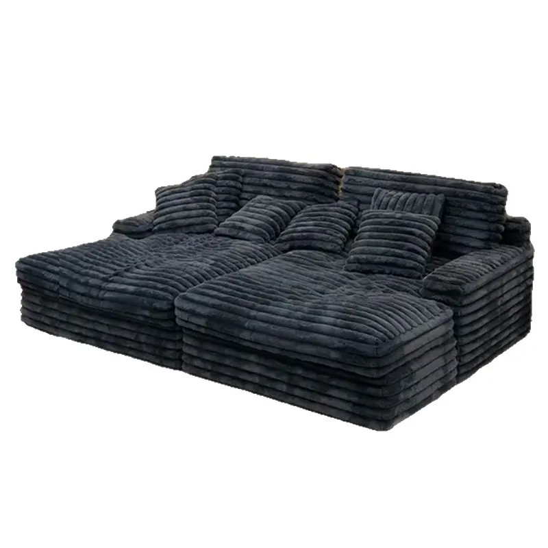 Vacuum compression modern simple tofu block sofa small apartment living room retro straight row roll bag square
