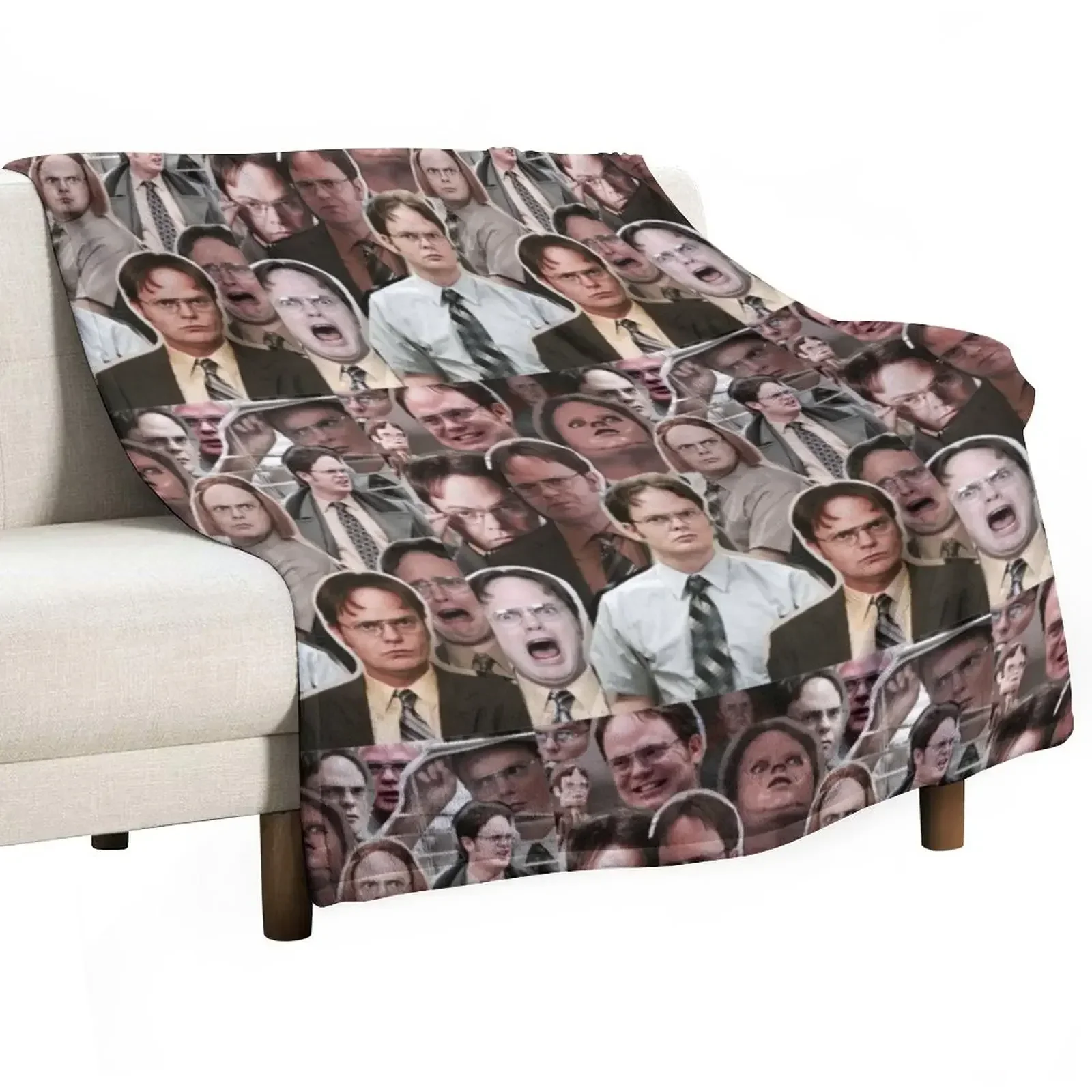 

Dwight Schrute - The Office Throw Blanket Bed Fashionable Moving Designers Blankets