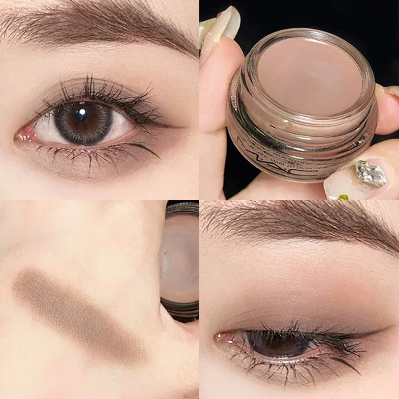 Monochrome Eyeshadow Blush Dual Purpose Velvet Silky Smooth Nude Smoky Purple Eye Shadow Cream Waterproof Long Last Eyes Makeup