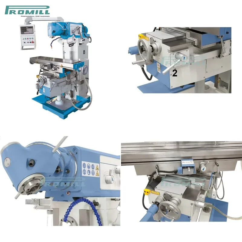 HCY Promill Universal Swivel Head Automatic Milling Machine XL6430/XL6430A/B/XL6430C High Accuracy Metal Machining Equipment