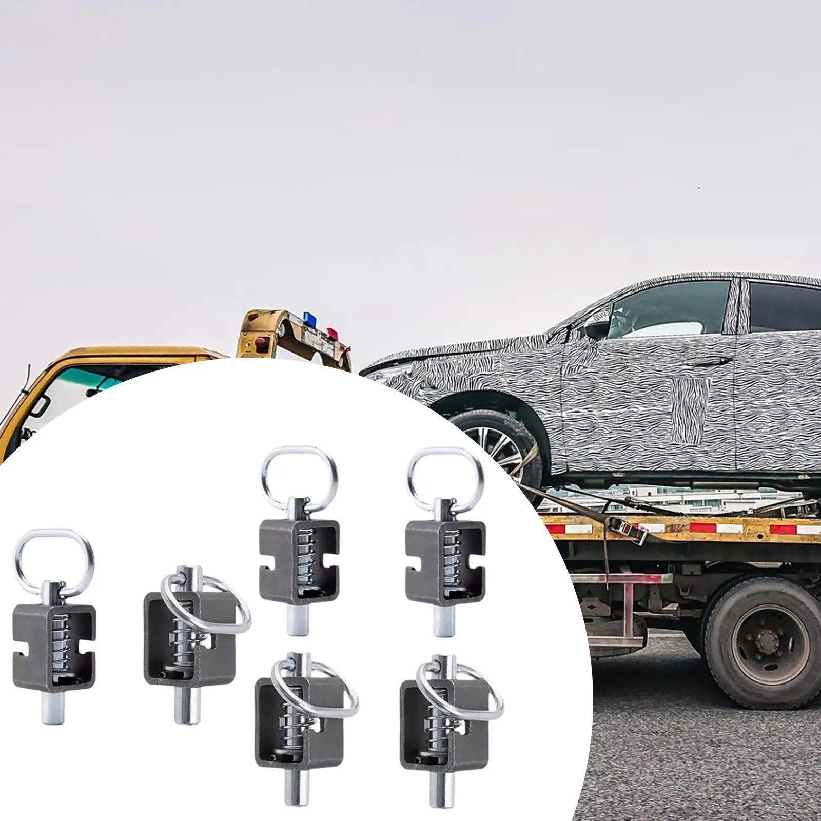 Weld on 5/8" Spring Latch Assembly Metal Sturdy Heavy Duty Multipurpose Protable Professional with Plain Tube Utility Gate Latch