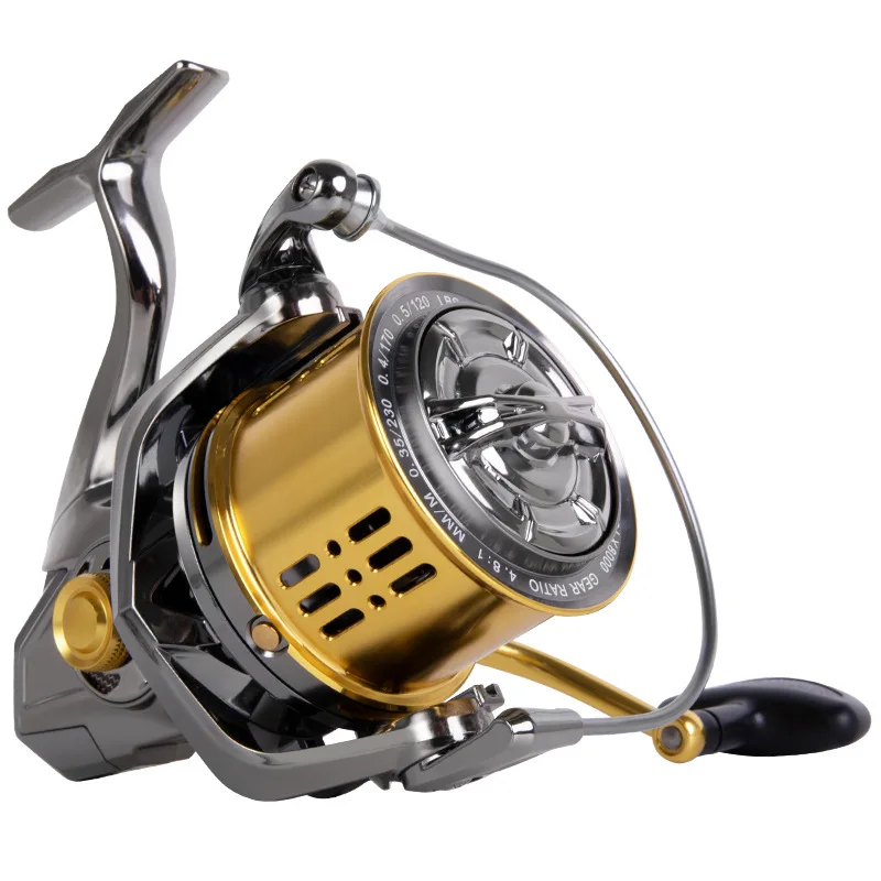 

All-metal wire cup slow down row line spinning wheel sea rod rod far cast sea fishing fishing line fish