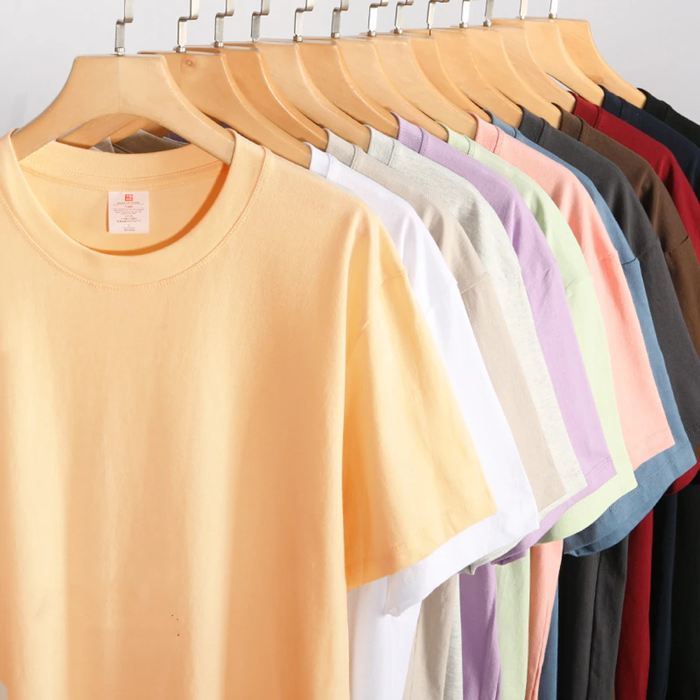 Sommerliche Oversize-T-Shirts aus Baumwolle für Damen, Basic-Trend, O-Ausschnitt, Kurzarm-Tops, lässig, bequem, atmungsaktiv, Damenbekleidung