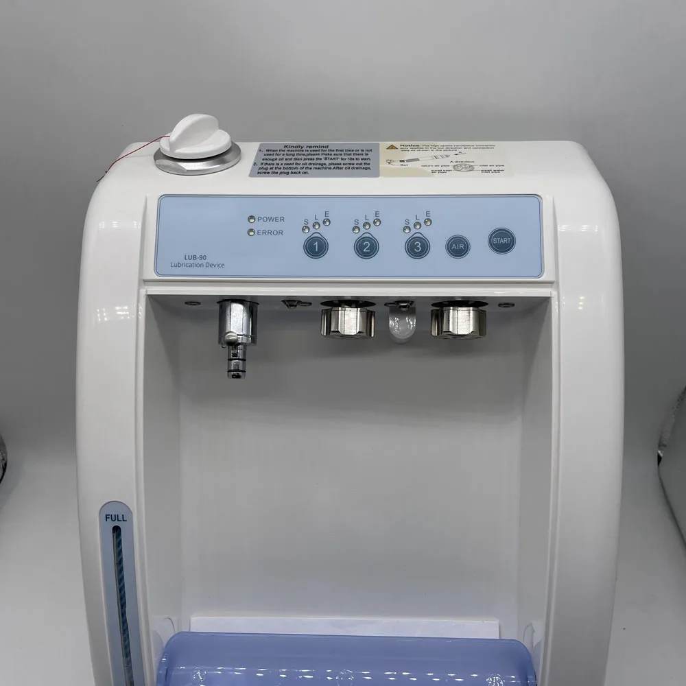 New Arrival LUB-90 Dental Handpiece Cleaning and Lubrication Device Lubricating Machine for 4 Hole Handpiece